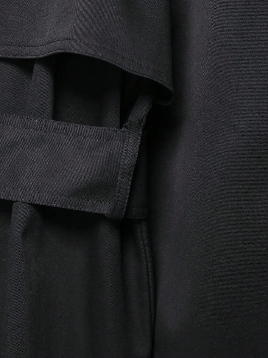 Dames TrenchCoat Met Ceintuur En Zakken