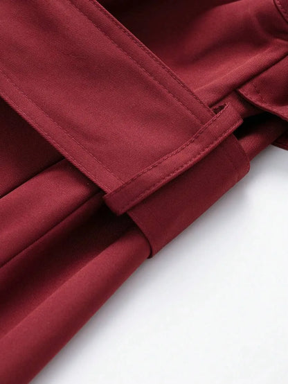 Dames TrenchCoat Met Ceintuur En Zakken