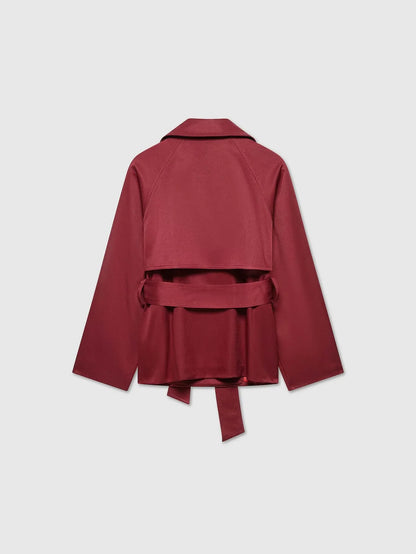 Dames TrenchCoat Met Ceintuur En Zakken