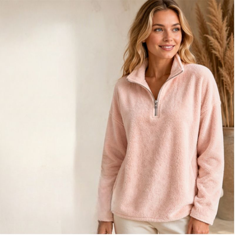 Fleecetrui Dames – Half Zip Trui