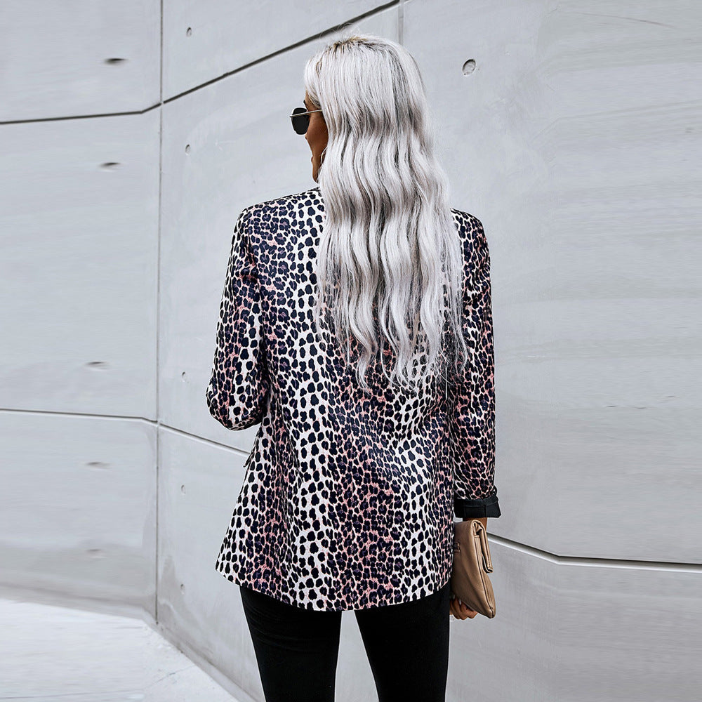 Blazer Dames Met Panterprint – Chique Colbert Met Dierenpatroon