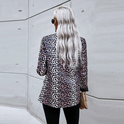 Blazer Dames Met Panterprint – Chique Colbert Met Dierenpatroon