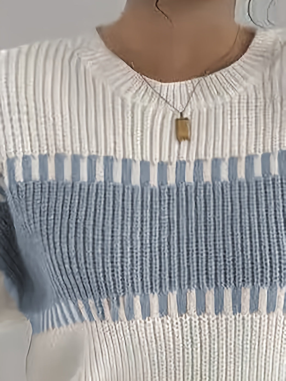 Gestreepte Trui Dames – Sweater Met Colorblock Patroon