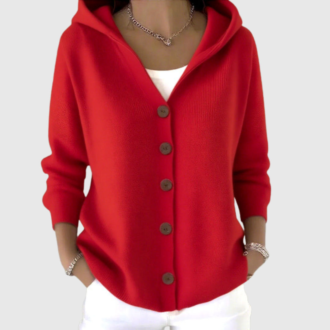 Gebreide Cardigan Dames – Vest Met Capuchon
