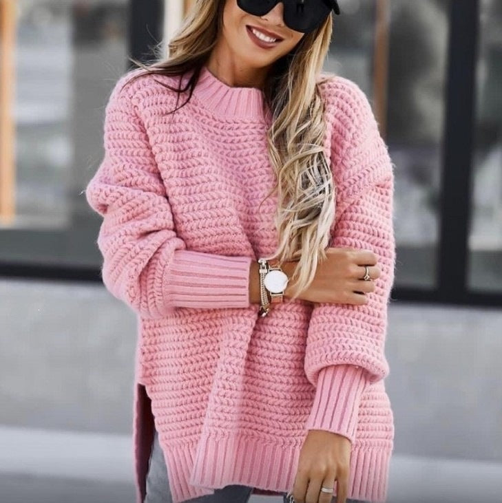 Oversized Grofgebreide Trui Dames – Lange Gebreide Trui