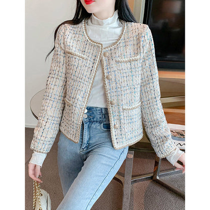 Chique Tweed Blazer Dames – Kort Tweed Jasje