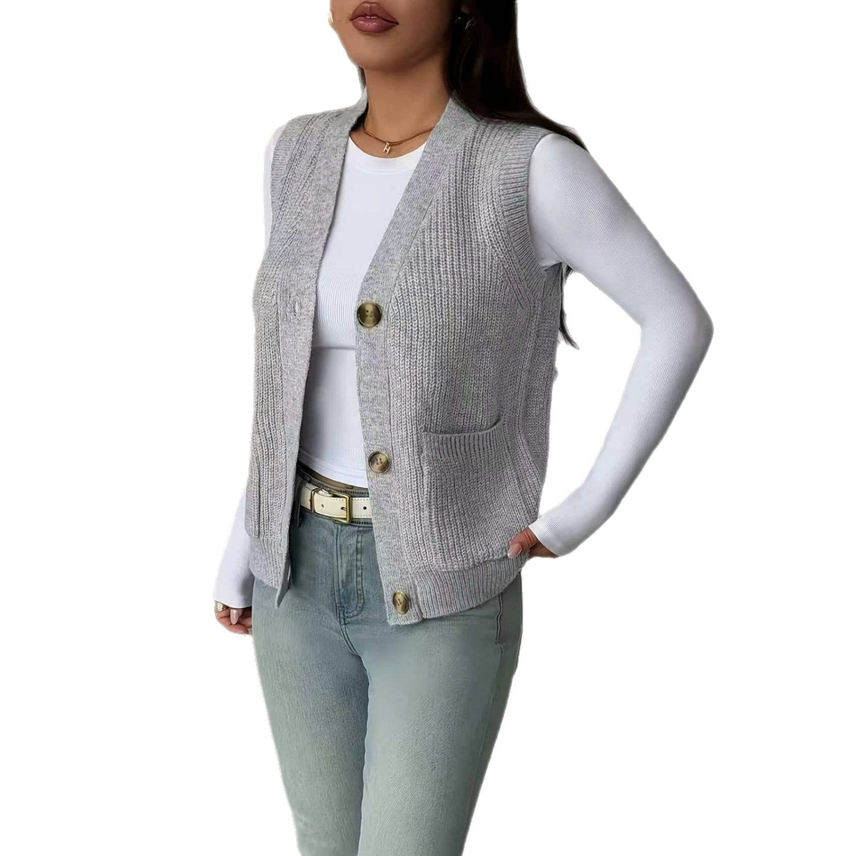 Gebreid Gilet Dames – Mouwloos Vest & Spencer
