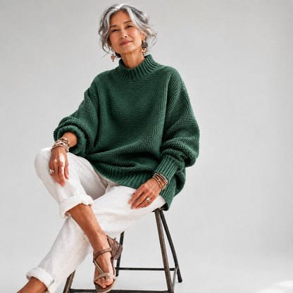 Oversized Gebreide Sweater Dames – Trui Met Ruime Pasvorm