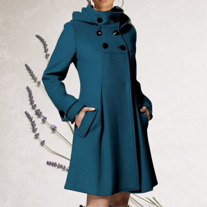 Warme Dames Sweaterjurk Met Hoge Kraag En Lange Mouwen