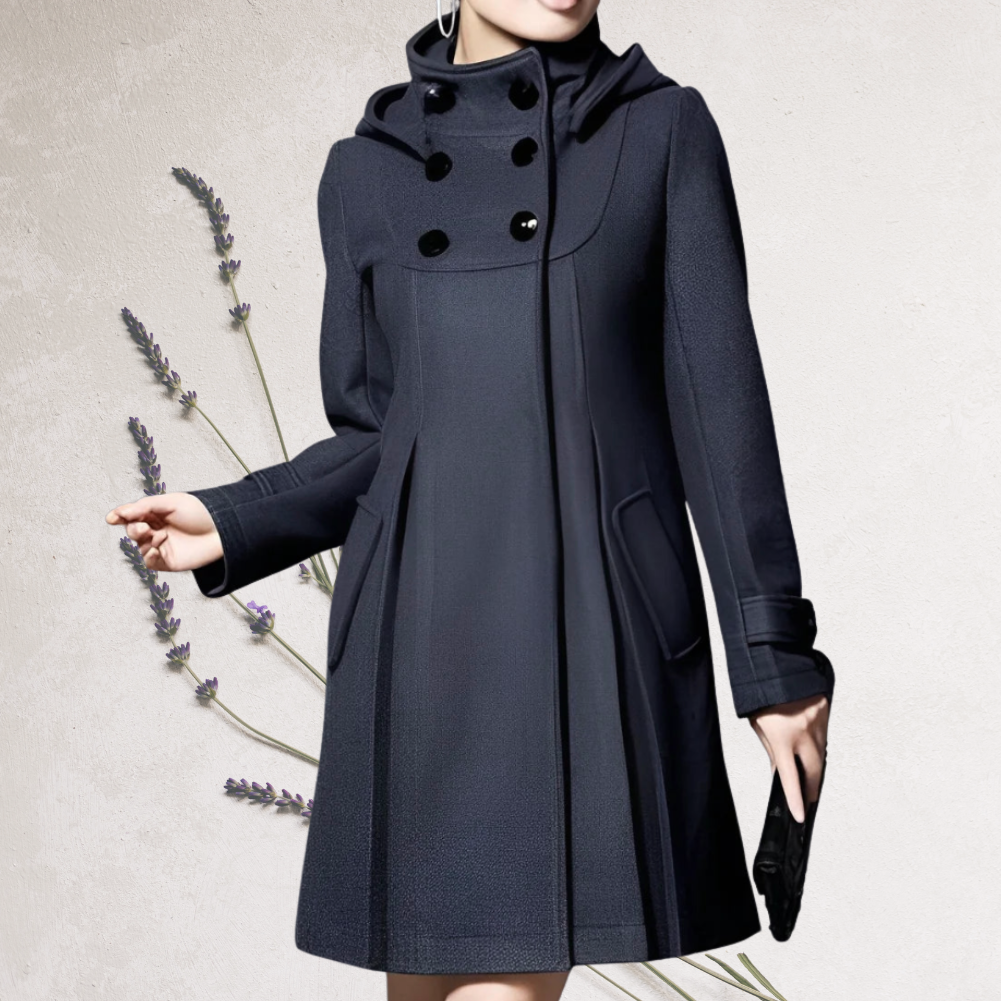 Warme Dames Sweaterjurk Met Hoge Kraag En Lange Mouwen