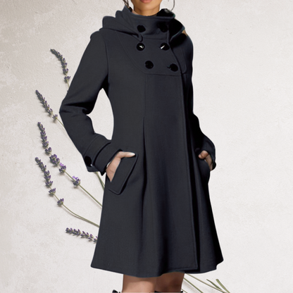 Warme Dames Sweaterjurk Met Hoge Kraag En Lange Mouwen