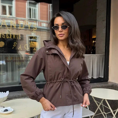 Korte Trenchcoat Dames – Tussenjas Met Taillekoord