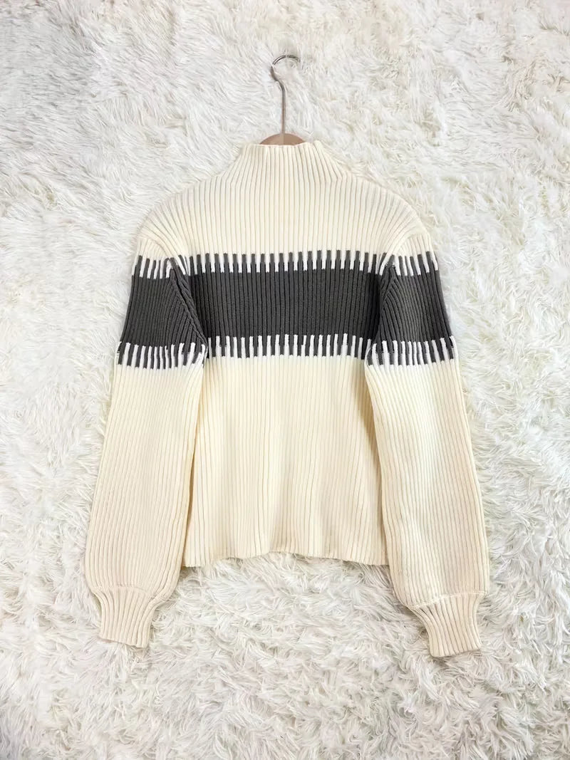 Tweedelige Ribgebreide Set Dames – Trui & Bijpassende Rok