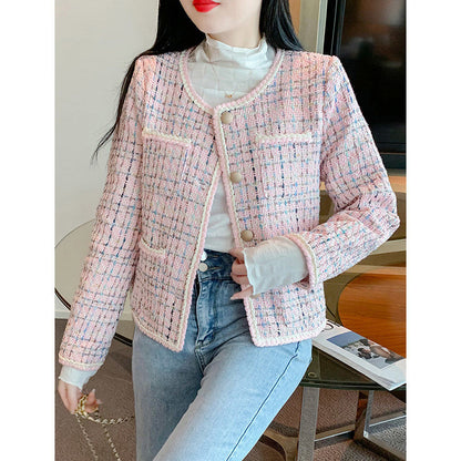 Chique Tweed Blazer Dames – Kort Tweed Jasje