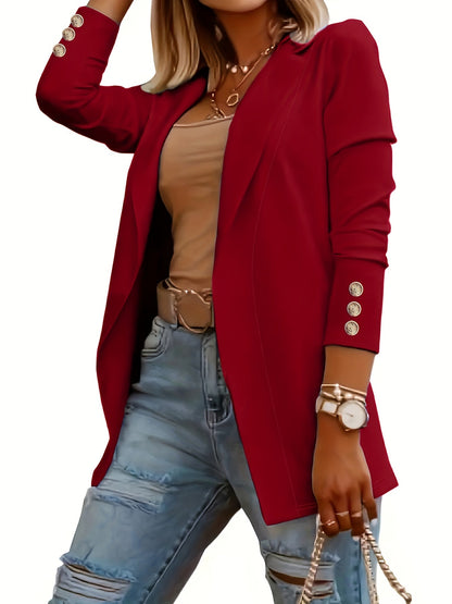 Casual Blazer Dames – Lange Open Blazer