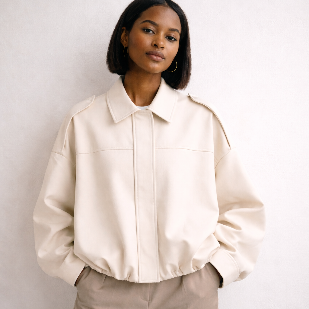Oversized Dames Bomberjack Met Kraag