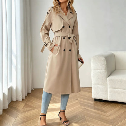 Lange Trenchcoat Dames – Oversized Tussenjas