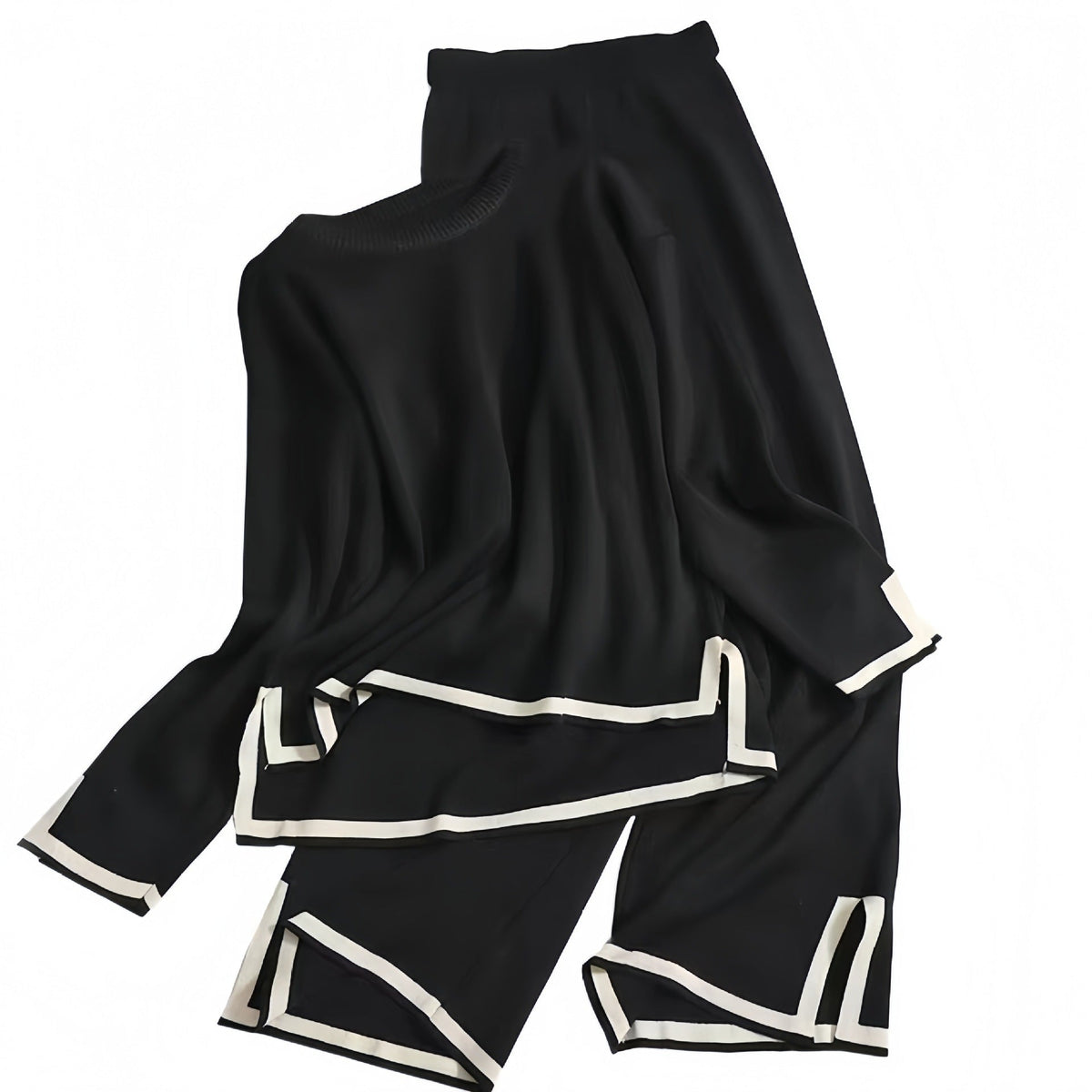 Co-ord Set Dames – Losvallende Top & Wijde Broek