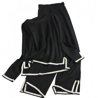 Co-ord Set Dames – Losvallende Top & Wijde Broek