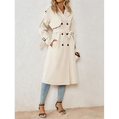 Lange Trenchcoat Dames – Oversized Tussenjas