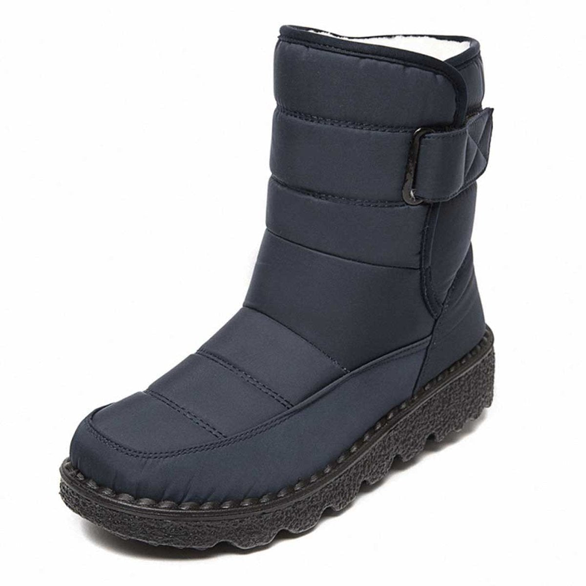 Warme Snowboots Dames – Enkellaarsjes Met Pluchevoering