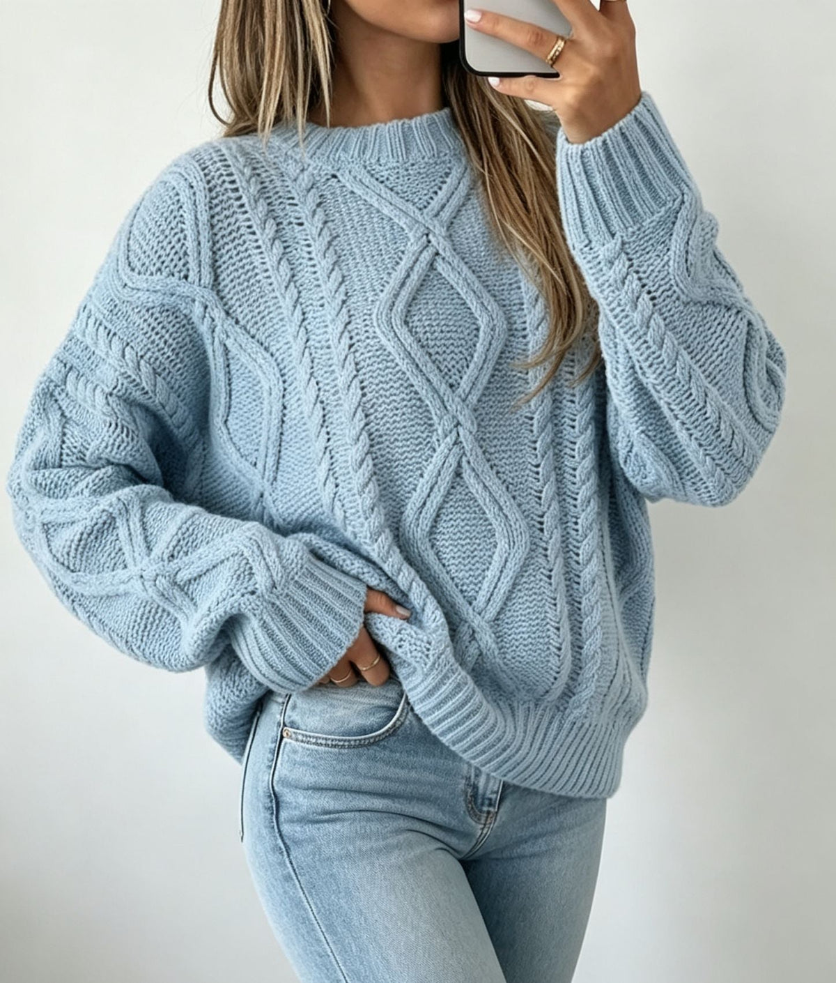Oversized Kabeltrui Dames – Gebreide Trui & Wintertrui