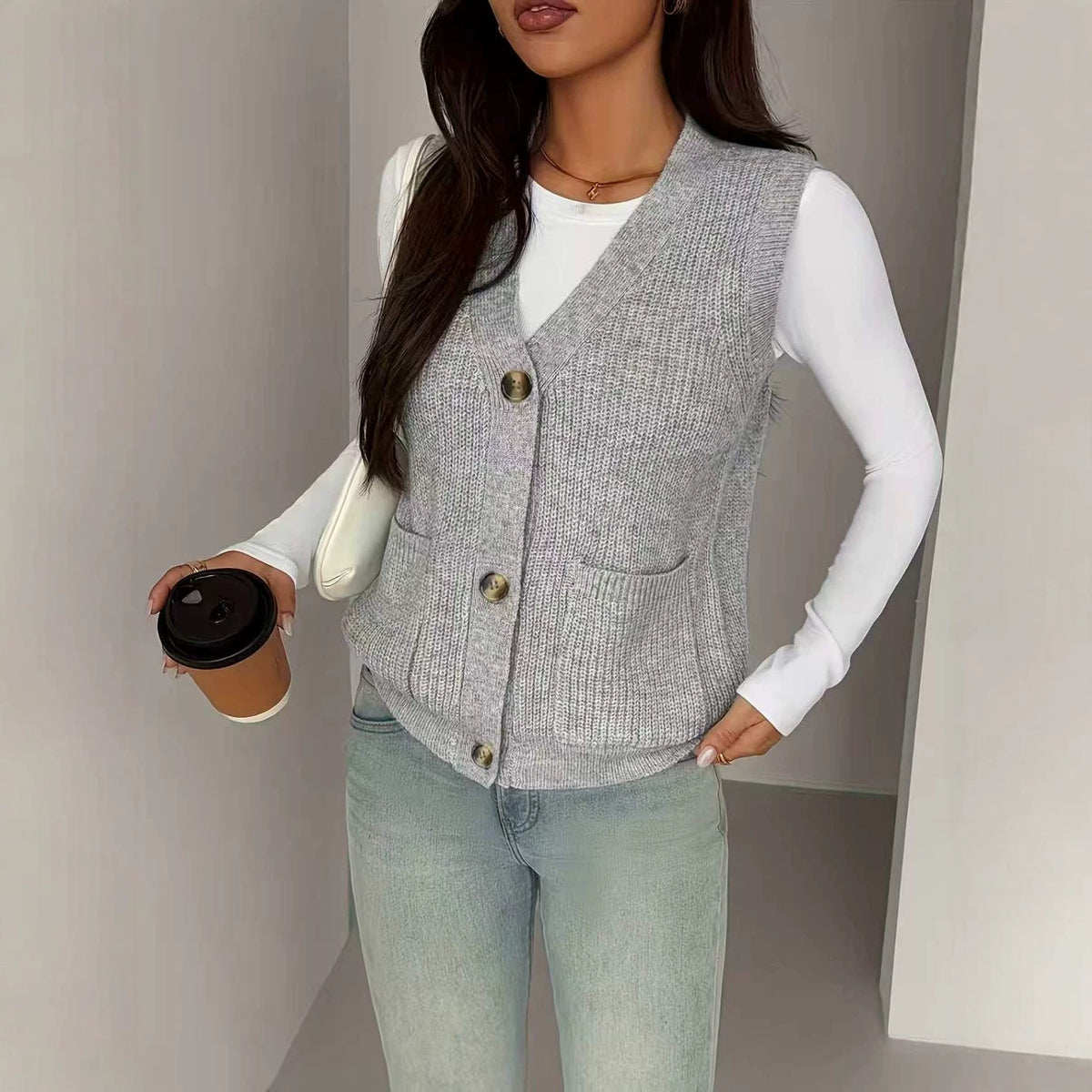Gebreid Gilet Dames – Mouwloos Vest & Spencer