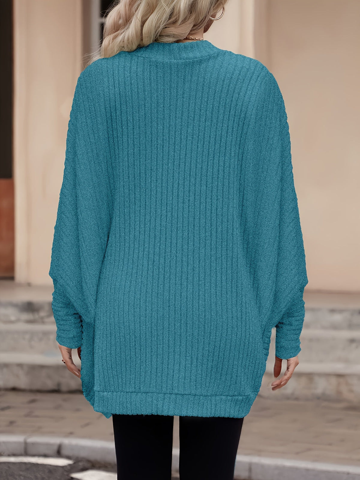 Oversized Vest Dames – Open Cardigan Met Lange Mouwen