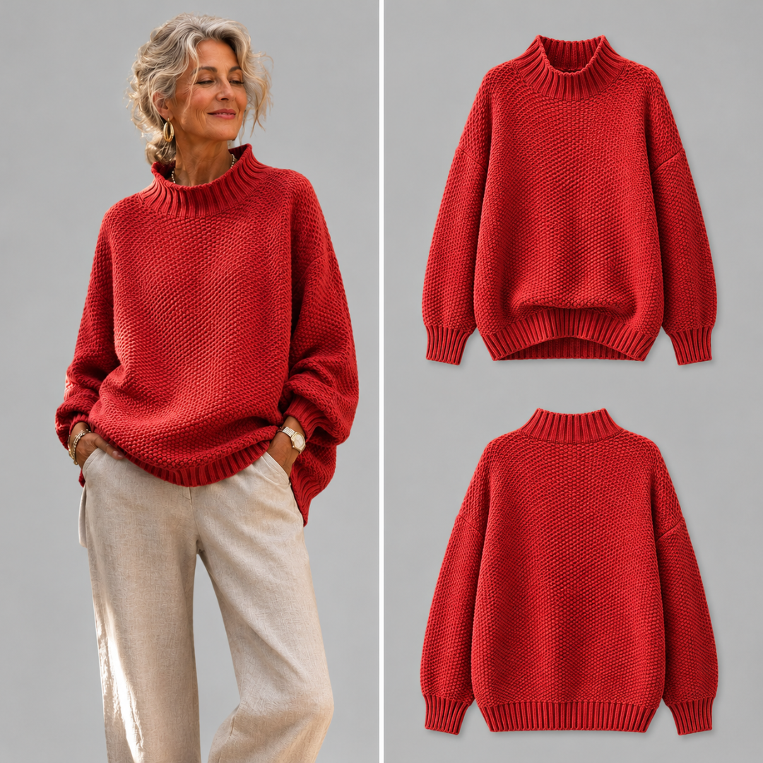 Oversized Gebreide Sweater Dames – Trui Met Ruime Pasvorm