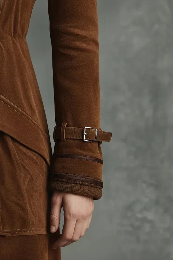 Chique Trenchcoat Dames – Lange Leerlook Jas