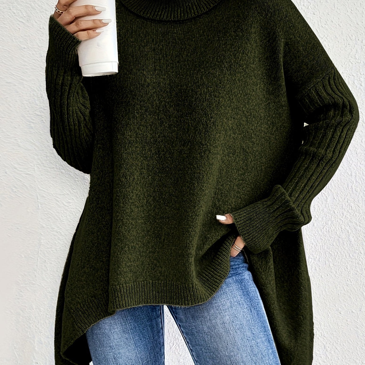 Oversized Coltrui Dames – Fijngebreide Trui
