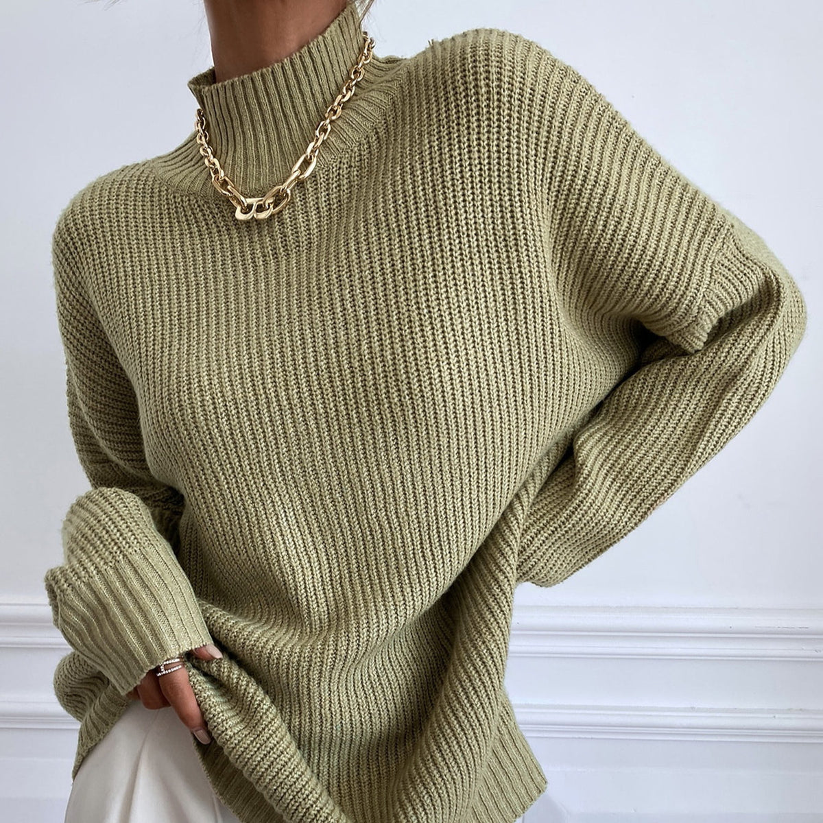 Coltrui Dames Met Ruime Pasvorm – Losvallende Sweater