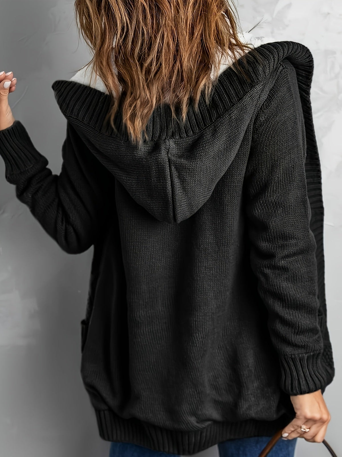 Vest Met Capuchon Dames – Cardigan Met Knopen