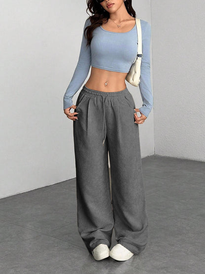 Corduroy Broek Dames – Wijde Ribbroek