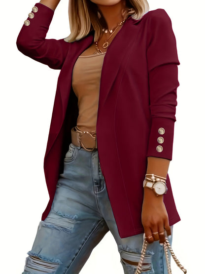 Casual Blazer Dames – Lange Open Blazer