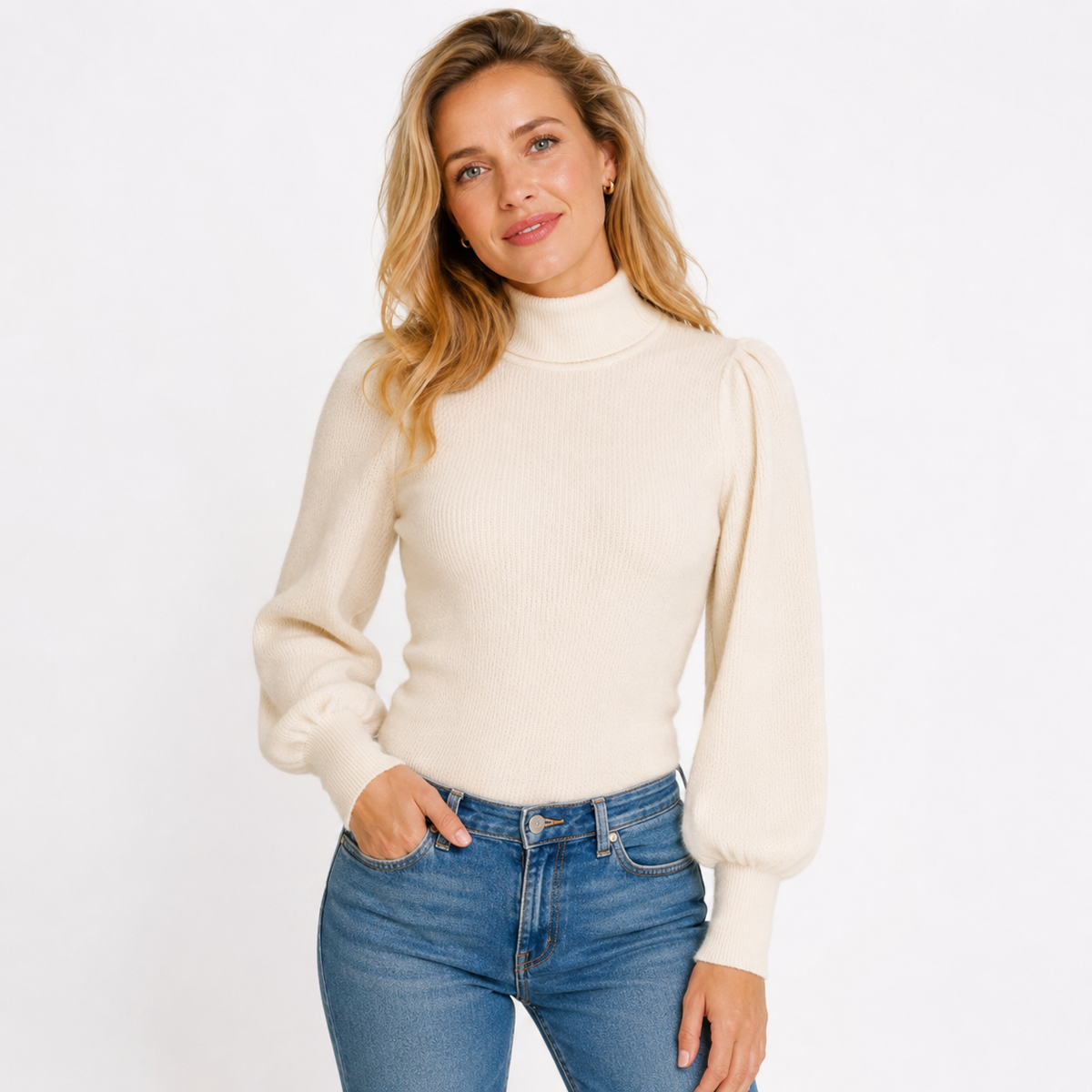 Elegante Coltrui Dames – Sweater Met Pofmouwen