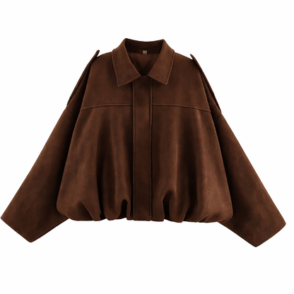 Oversized Dames Bomberjack Met Kraag