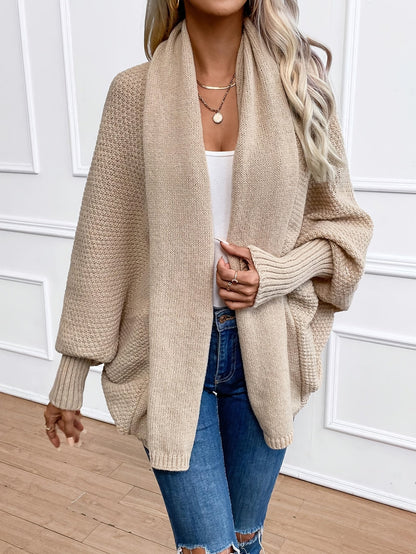 Vest Met Sjaalkraag Dames – Gebreide Cardigan