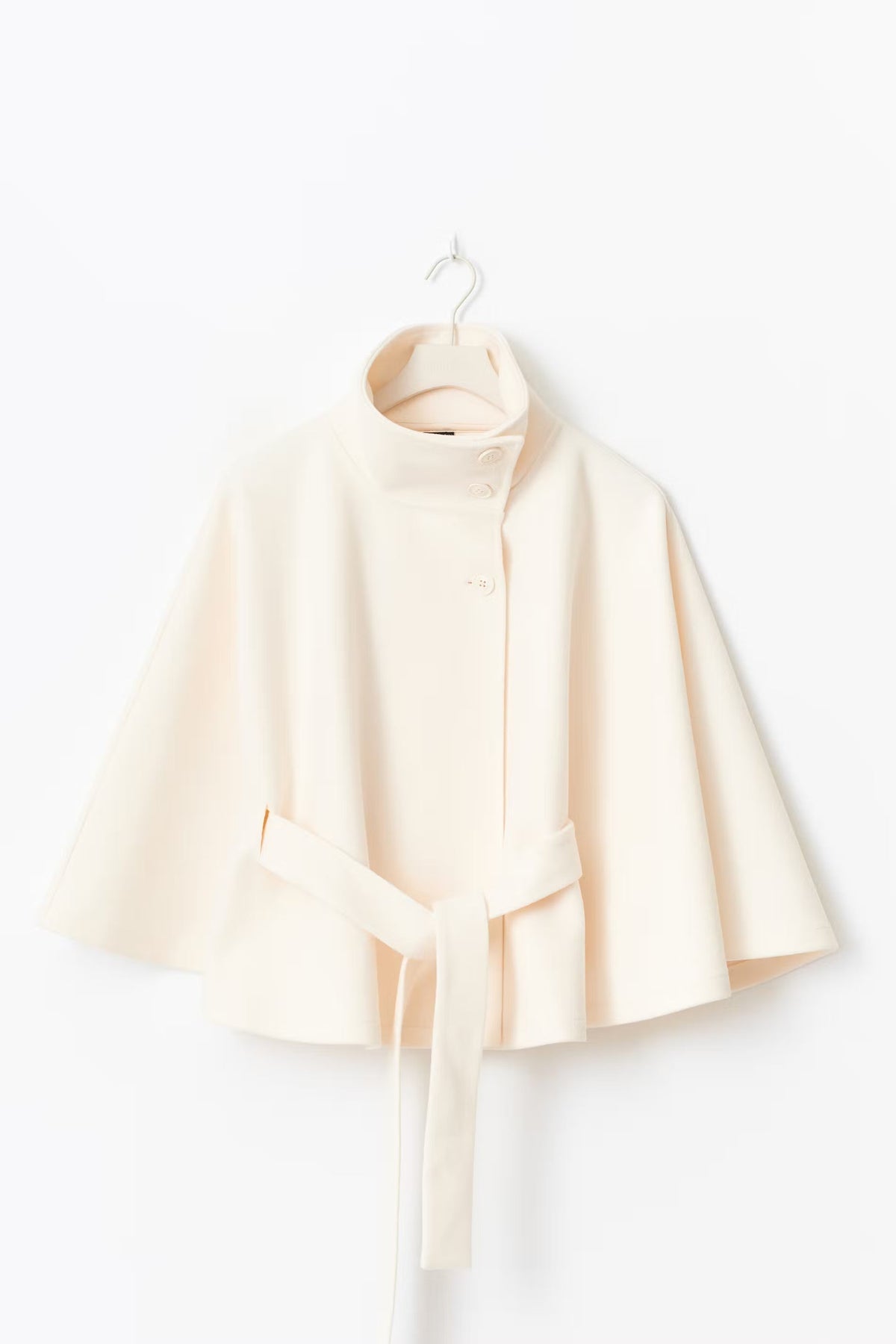 Getailleerde Dames Cape Met Wijde Mouwen En Tailleband