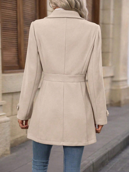 Herfst Dames Trenchcoat Ceintuur Getailleerd Tussenseizoen
