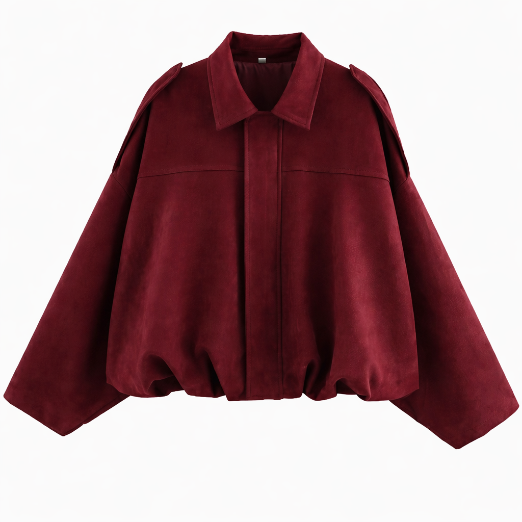 Oversized Dames Bomberjack Met Kraag