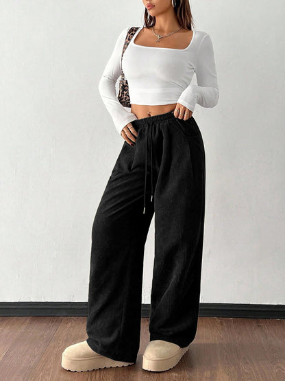 Corduroy Broek Dames – Wijde Ribbroek