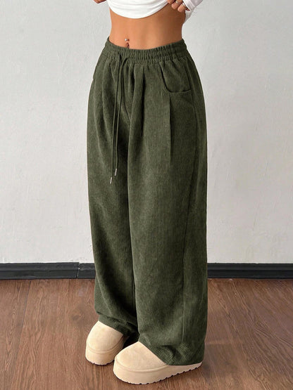 Corduroy Broek Dames – Wijde Ribbroek