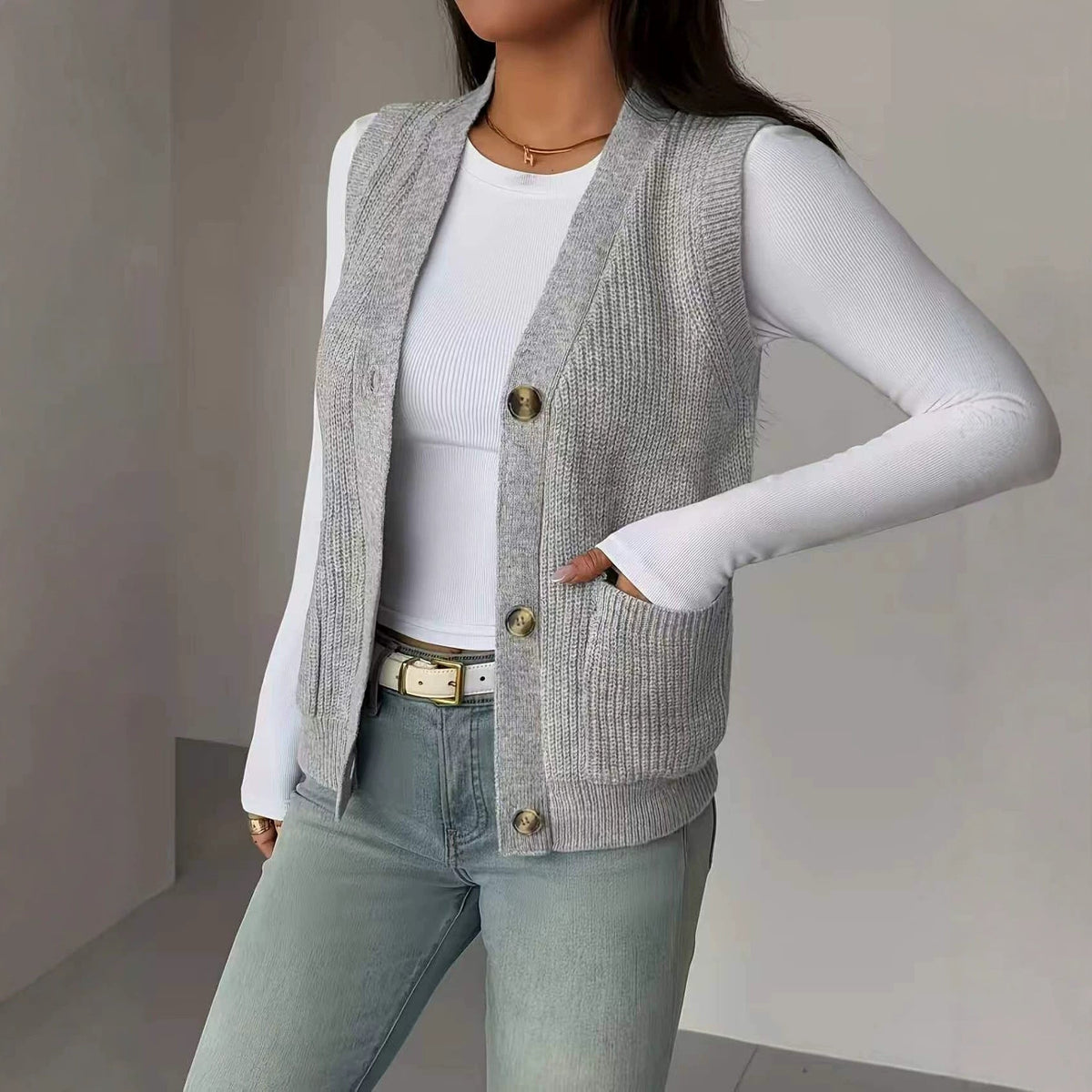 Gebreid Gilet Dames – Mouwloos Vest & Spencer