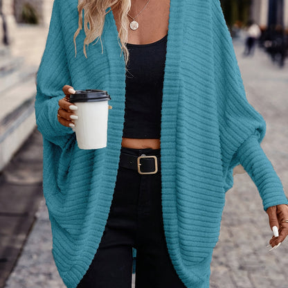 Oversized Vest Dames – Open Cardigan Met Lange Mouwen