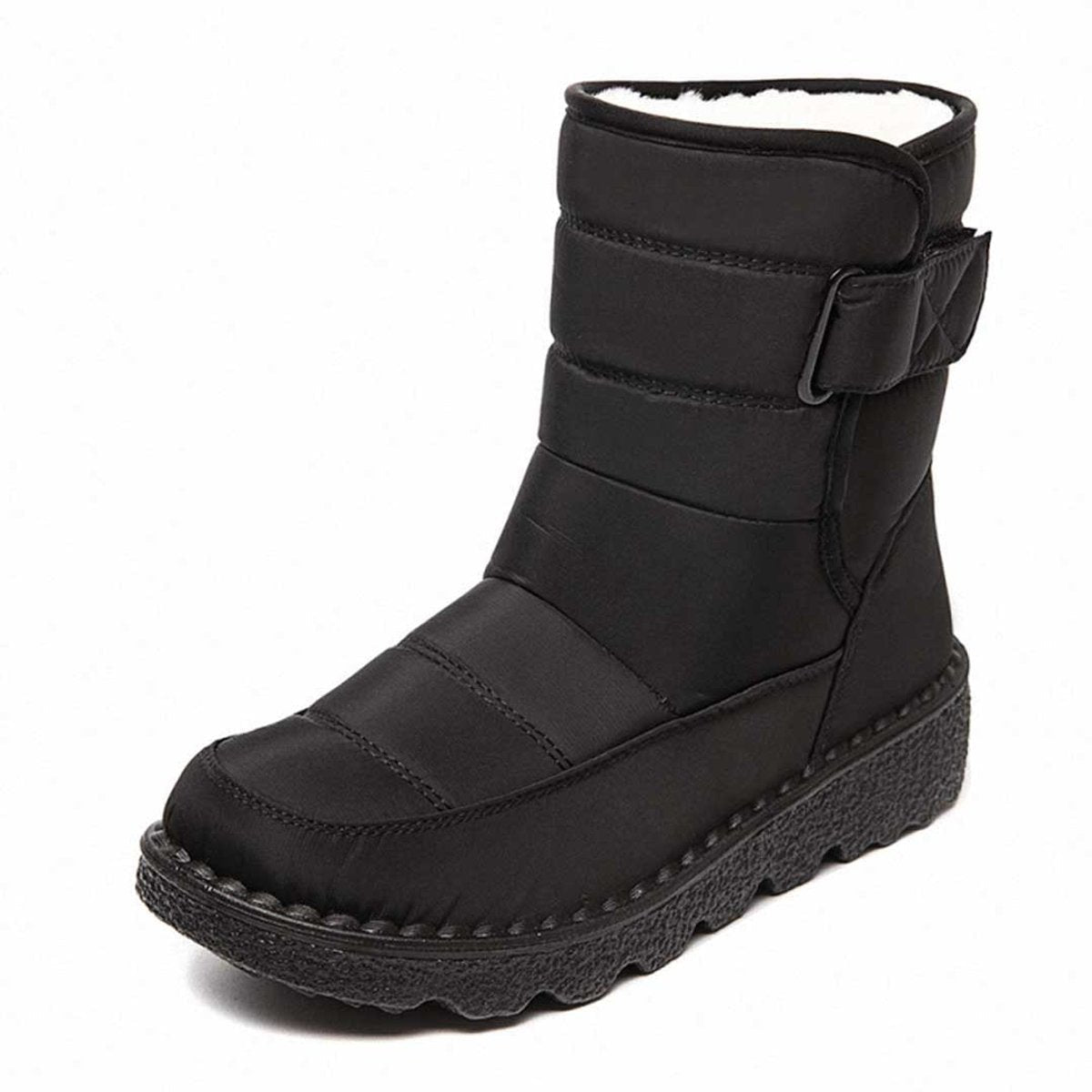 Warme Snowboots Dames – Enkellaarsjes Met Pluchevoering