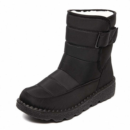 Warme Snowboots Dames – Enkellaarsjes Met Pluchevoering