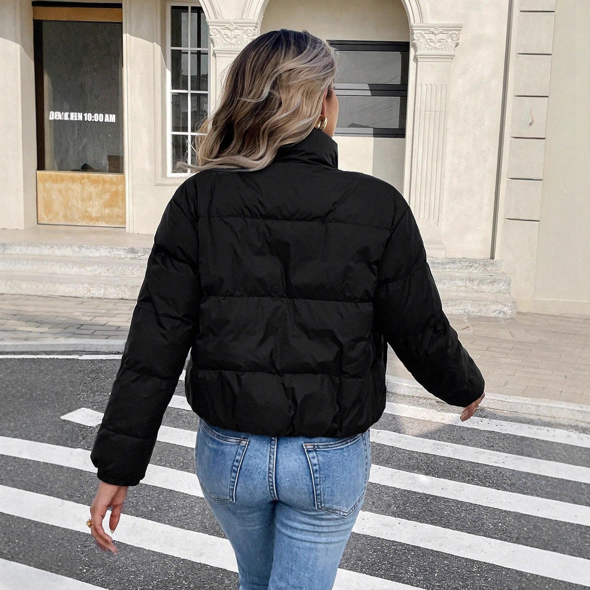 Korte Puffer Jas Dames – Gewatteerde Winterjas