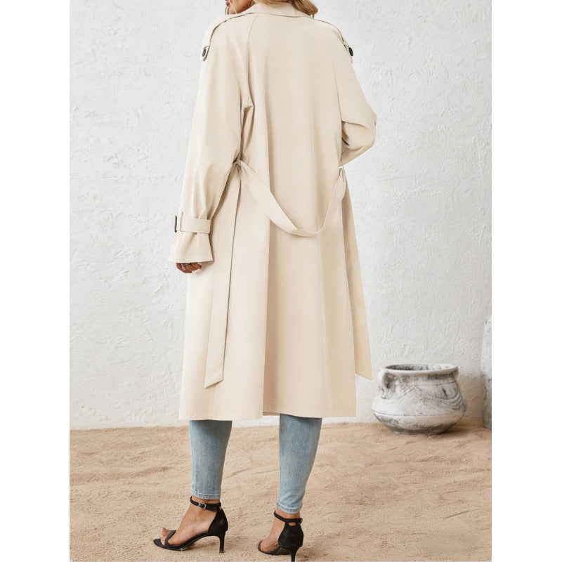 Lange Trenchcoat Dames – Oversized Tussenjas
