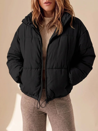 Cropped Pufferjas Dames – Oversized Winterjas